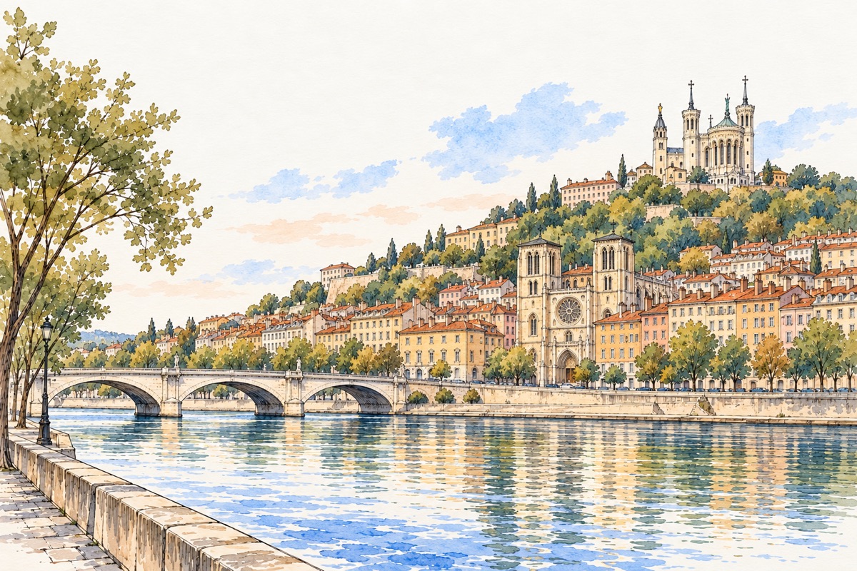 Лион · иллюстрация города