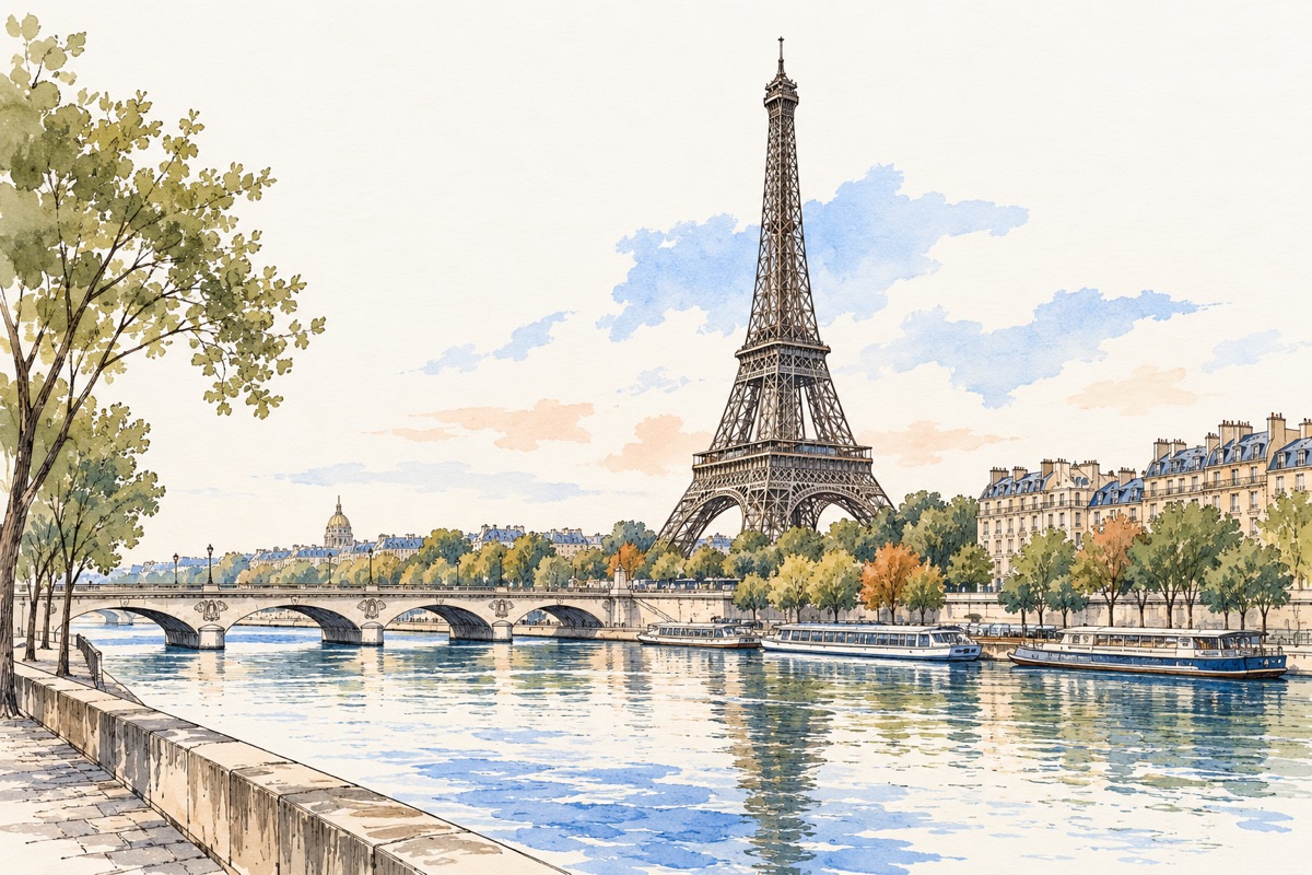 WannaTrip city illustration: paris